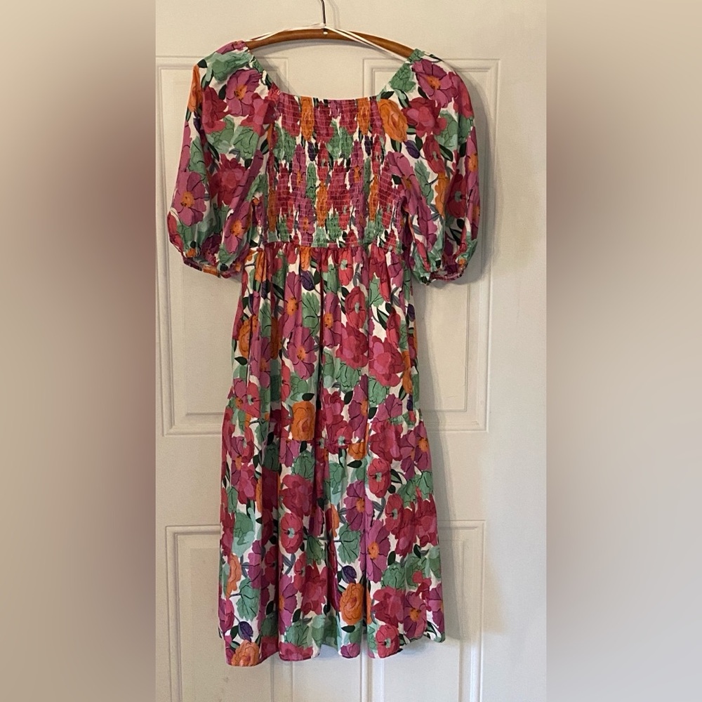 Baltic Born Aimee Puff Sleeve Midi Dress - Picture 7 of 11